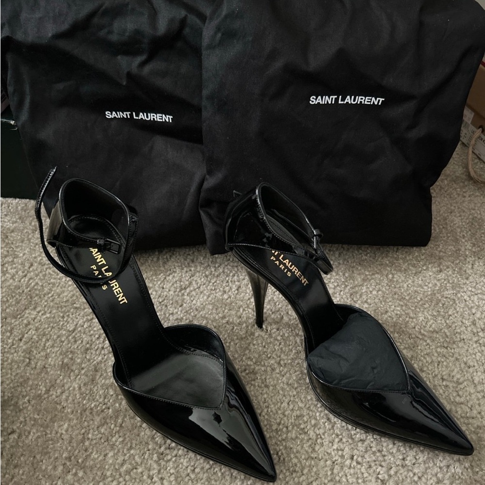 Authentic Saint Laurent Black Elegant Heels